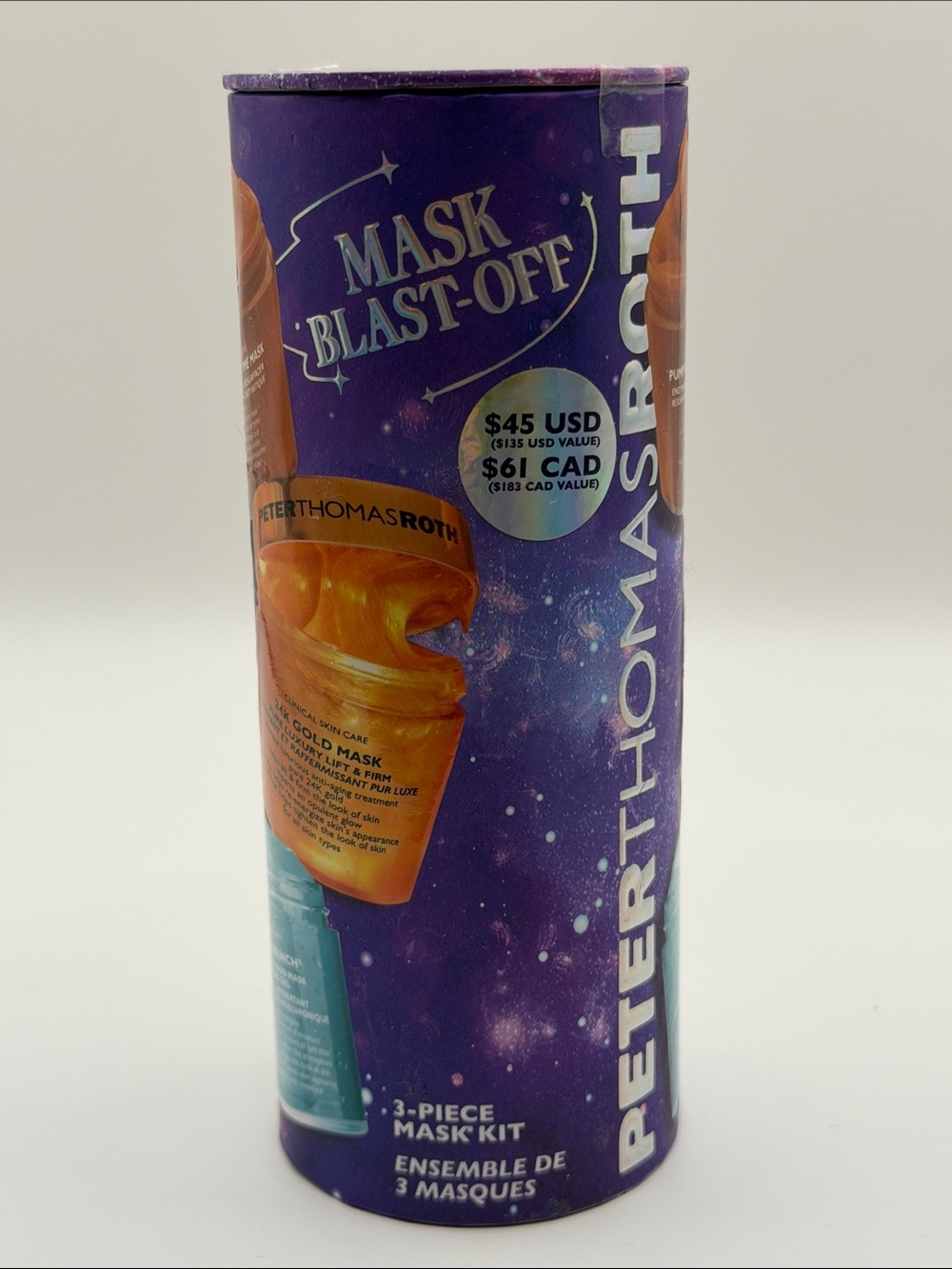 PETER THOMAS ROTH MASK BLAST-OFF 3-Pc Mask Kit NEW/SEALED CANISTER $135 Value! - Picture 7 of 8